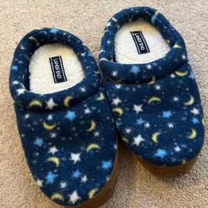 Like New Lands End Fleece Slippers Kids Sz 3